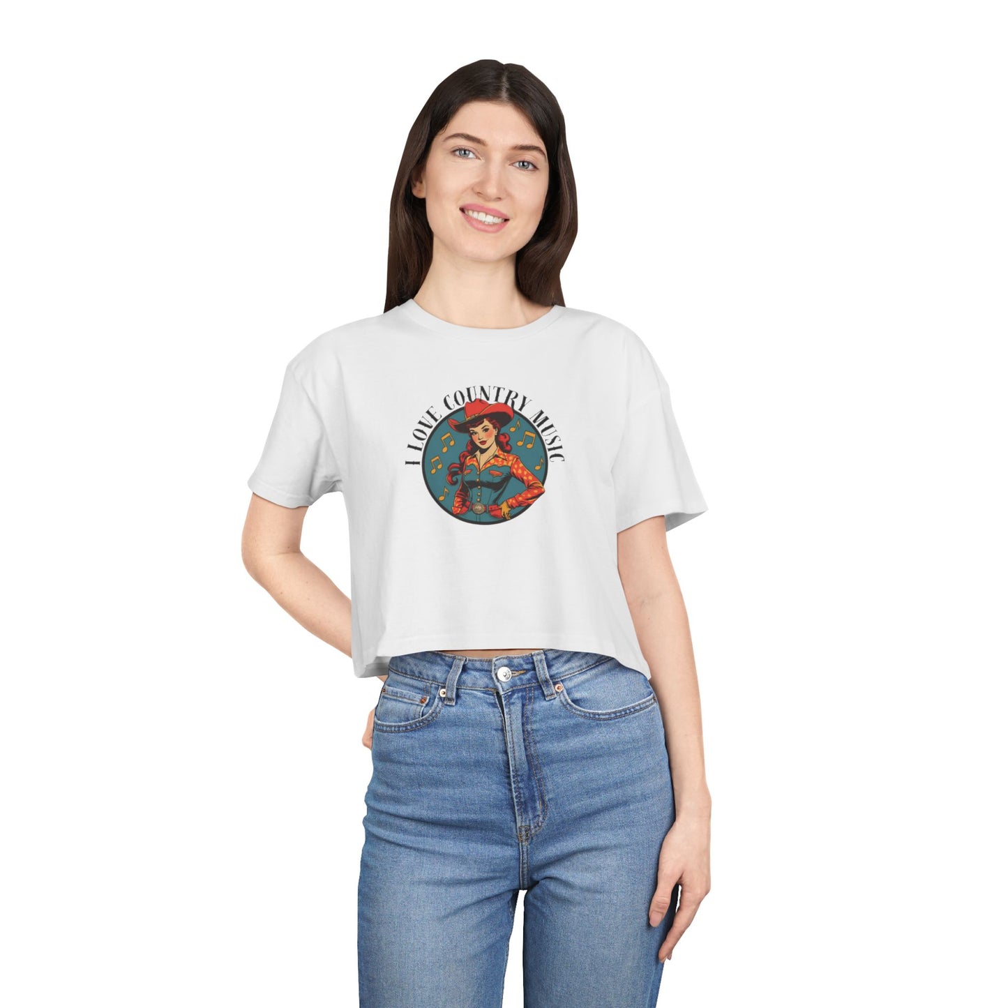 Country Music Lover Crop Tee