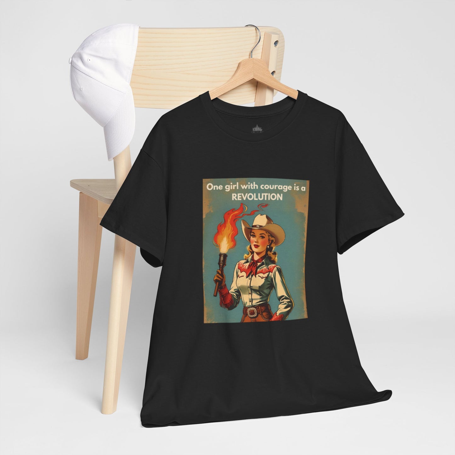 One Girl with Courage is a Revolution Classic Cotton Tee