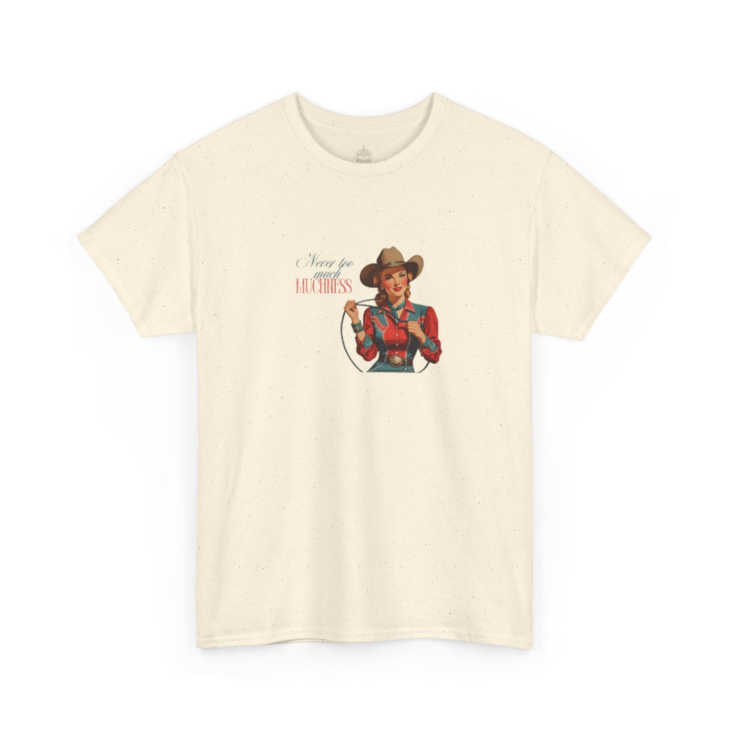 Never Too Much Vintage Cowgirl Classic Cotton Tee