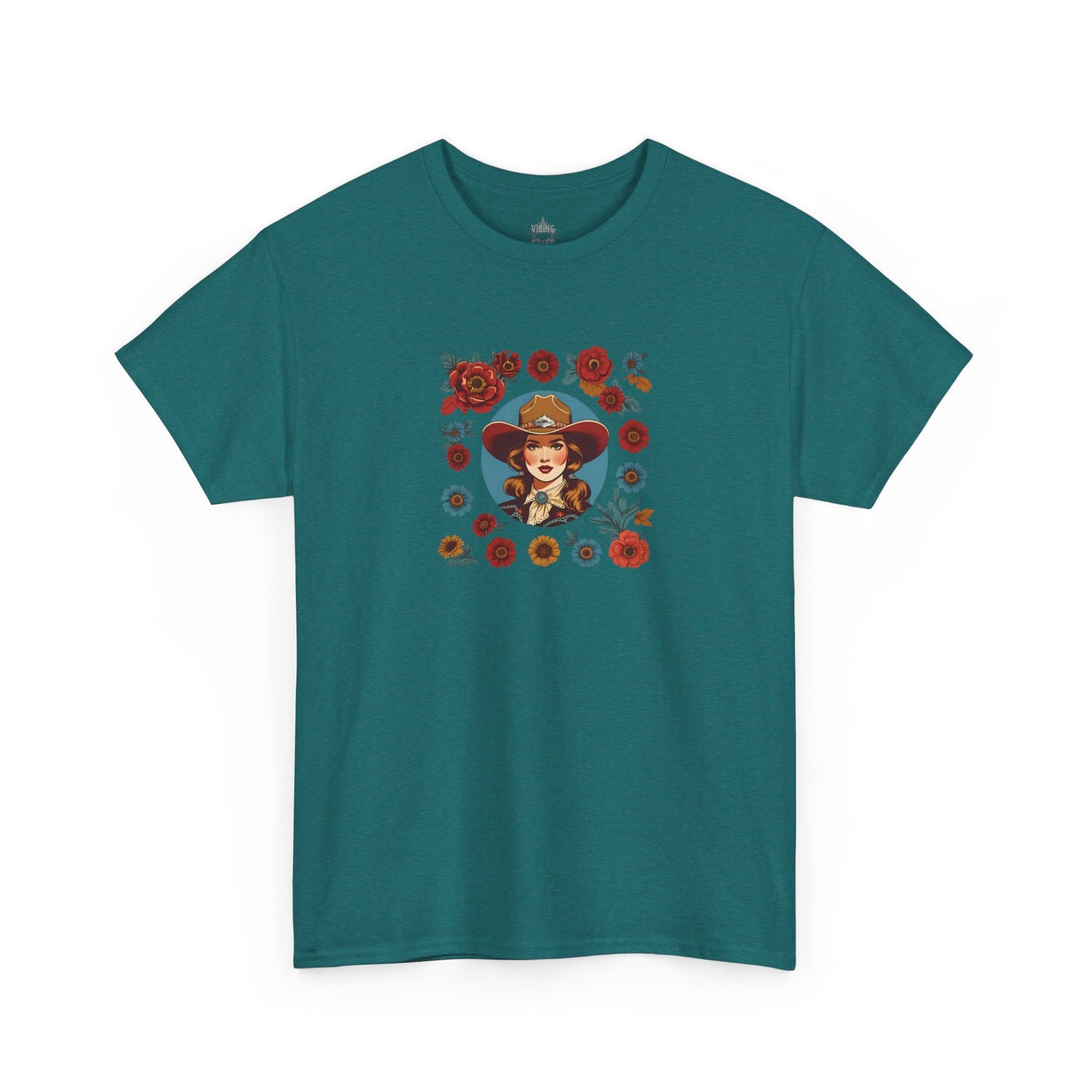 Floral Cowgirl Classic Cotton Tee