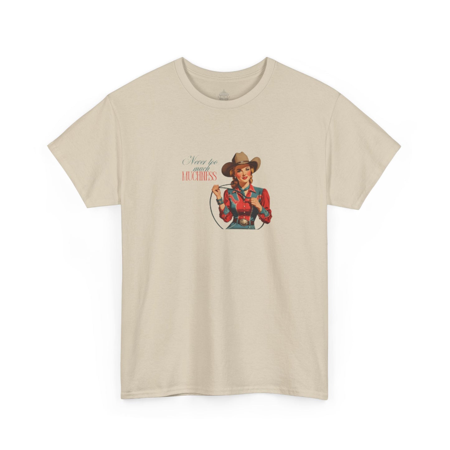 Never Too Much Vintage Cowgirl Classic Cotton Tee