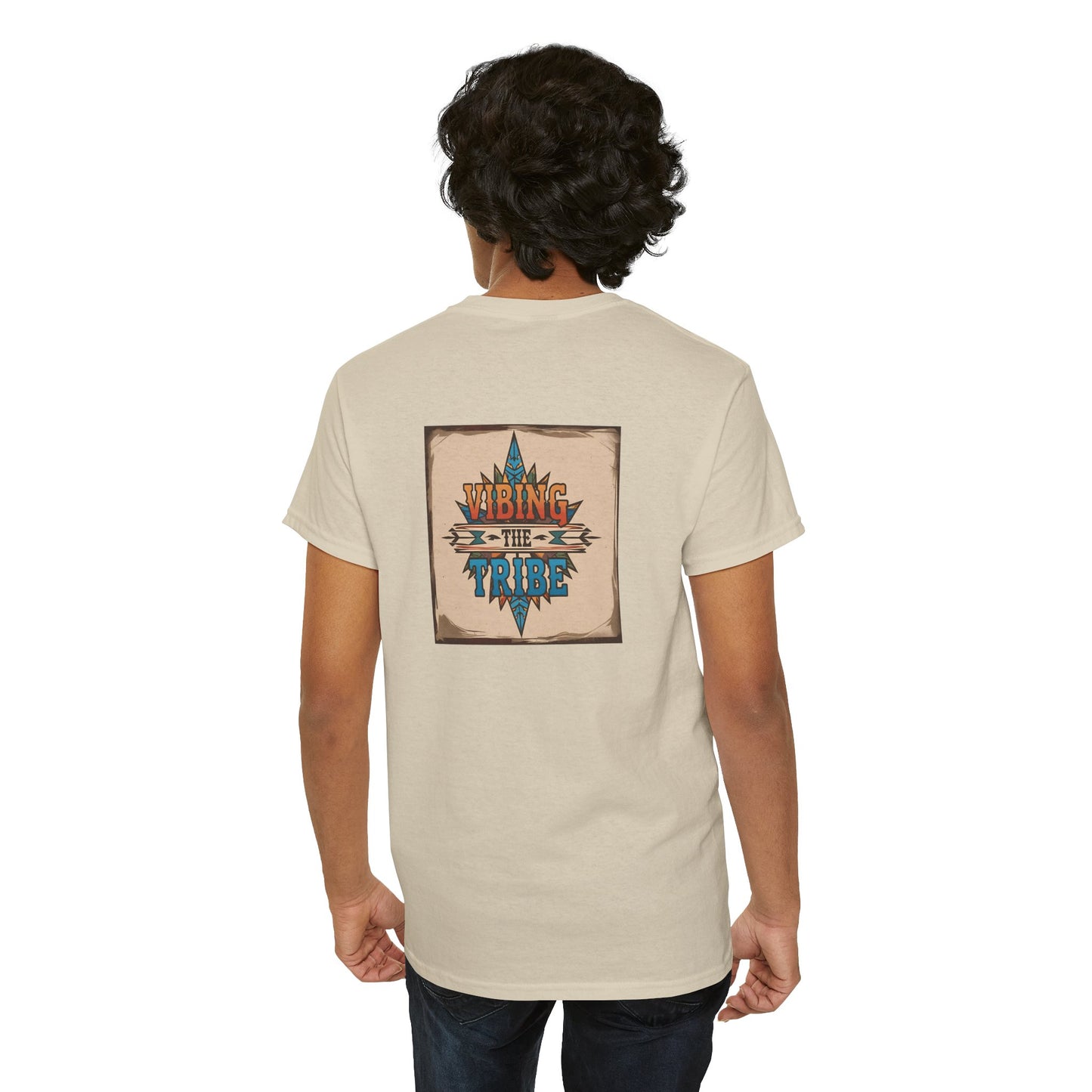 Vibing the Tribe Signature Unisex Classic Cotton Tee Front & Back Print