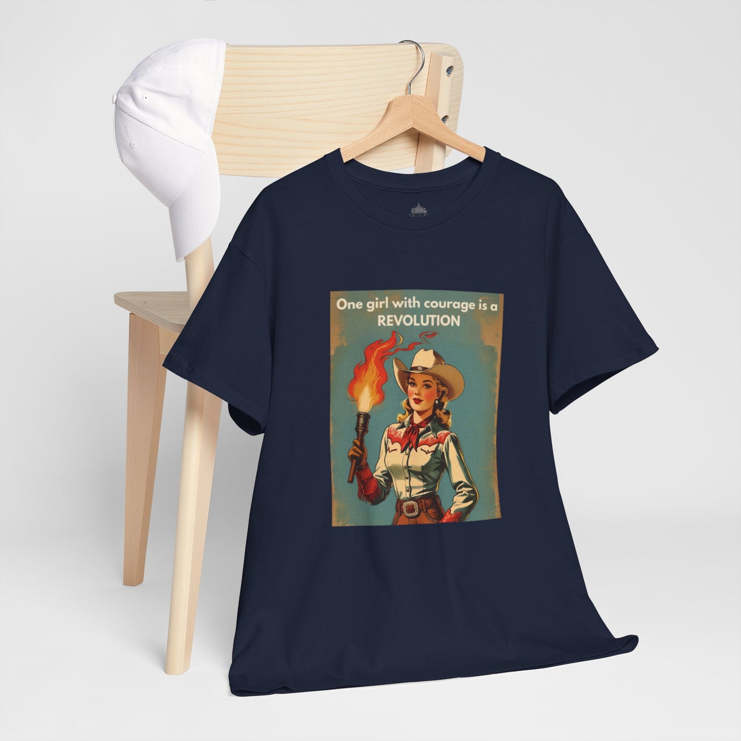One Girl with Courage is a Revolution Classic Cotton Tee