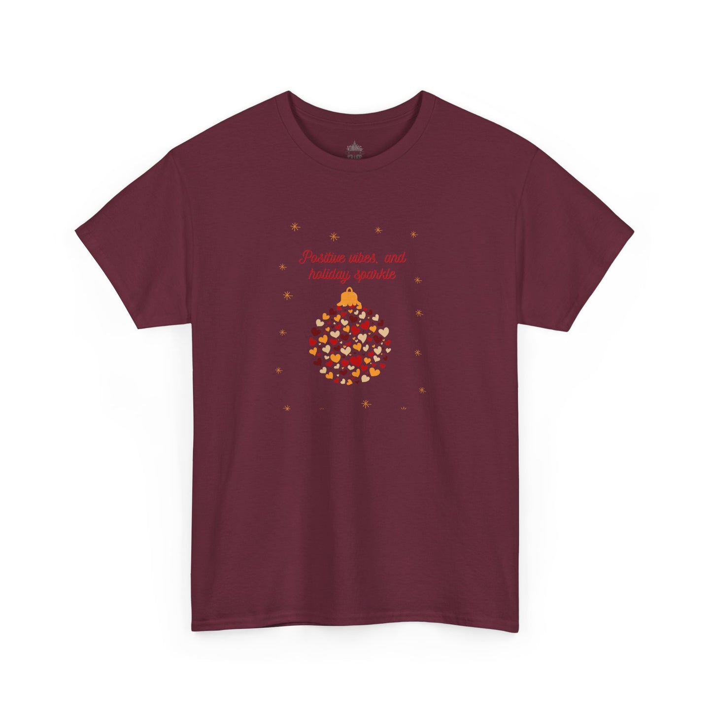 Positive Vibes Christmas Classic Cotton Tee