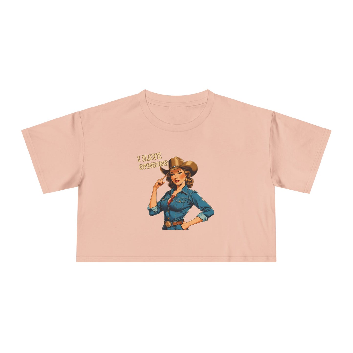 I have Opinions Women's Crop Tee