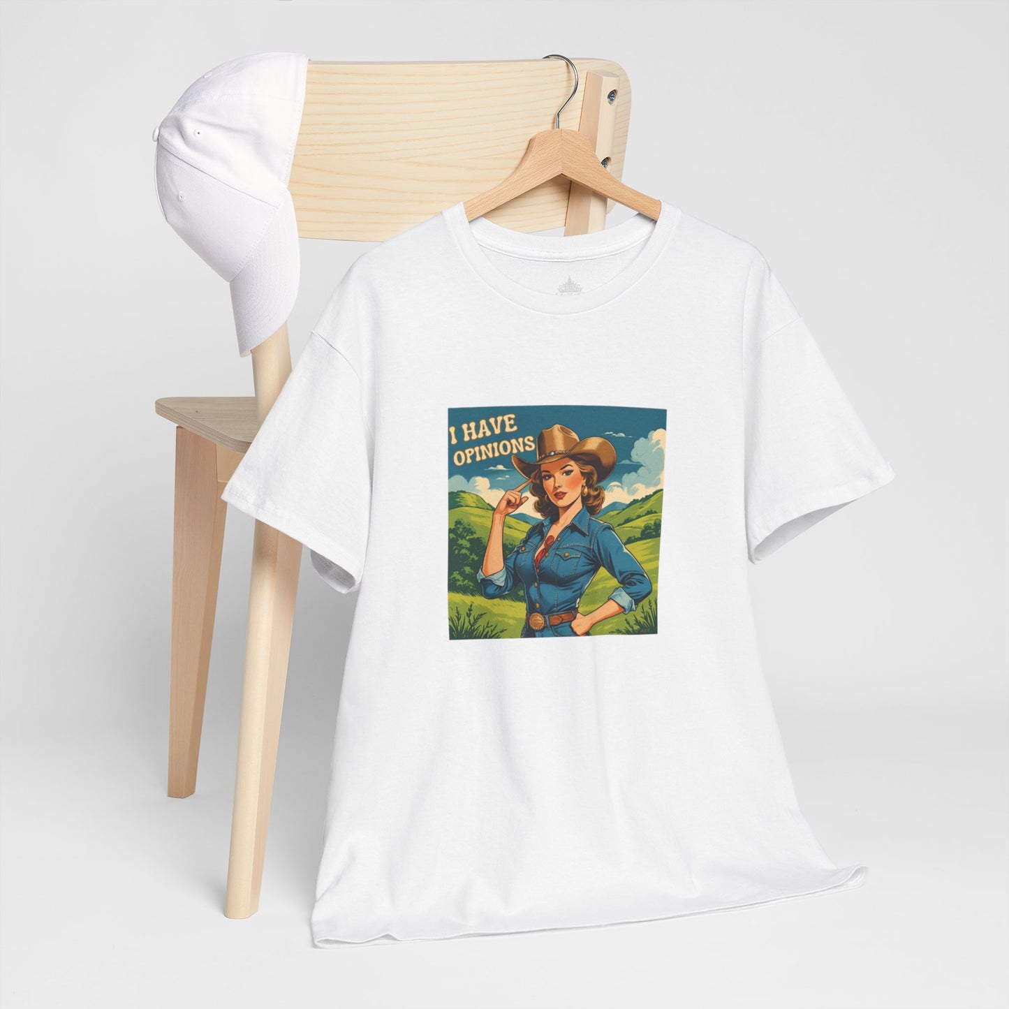 I Have Opinions Sassy Cowgirl Classic Cotton Tee