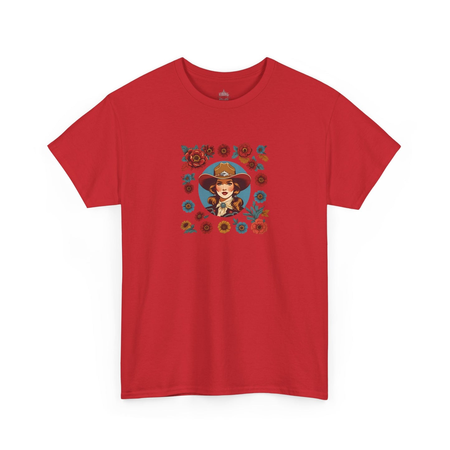 Floral Cowgirl Classic Cotton Tee