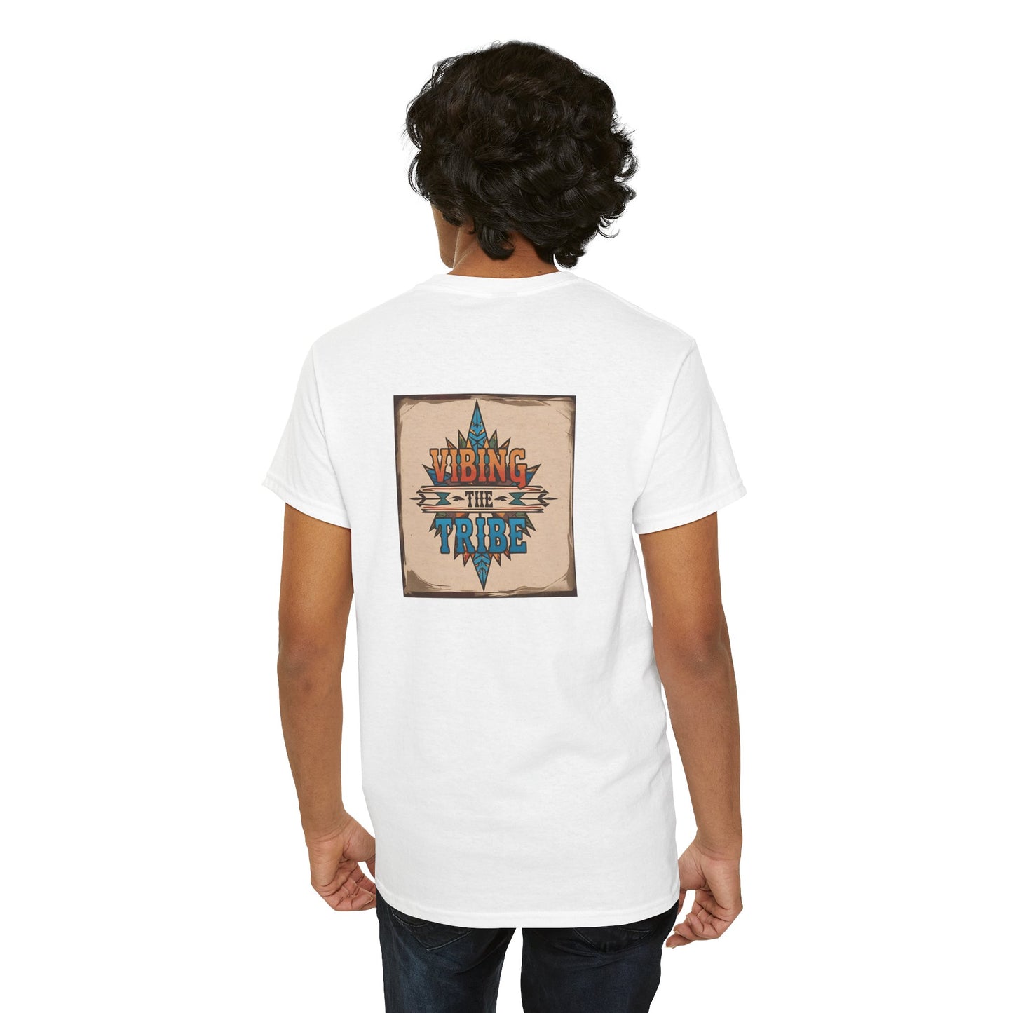 Vibing the Tribe Signature Unisex Classic Cotton Tee Front & Back Print