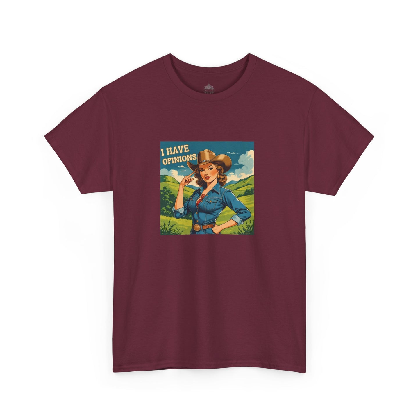 I Have Opinions Sassy Cowgirl Classic Cotton Tee