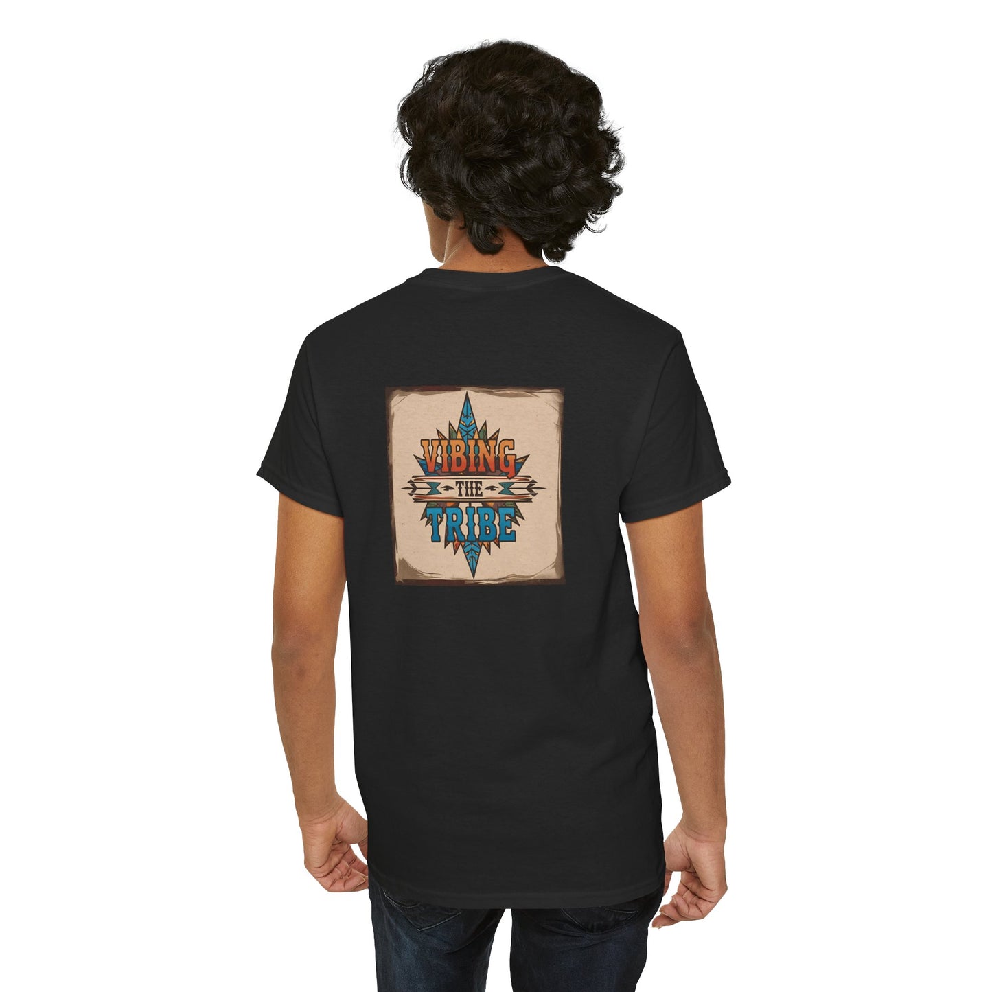 Vibing the Tribe Signature Unisex Classic Cotton Tee Front & Back Print