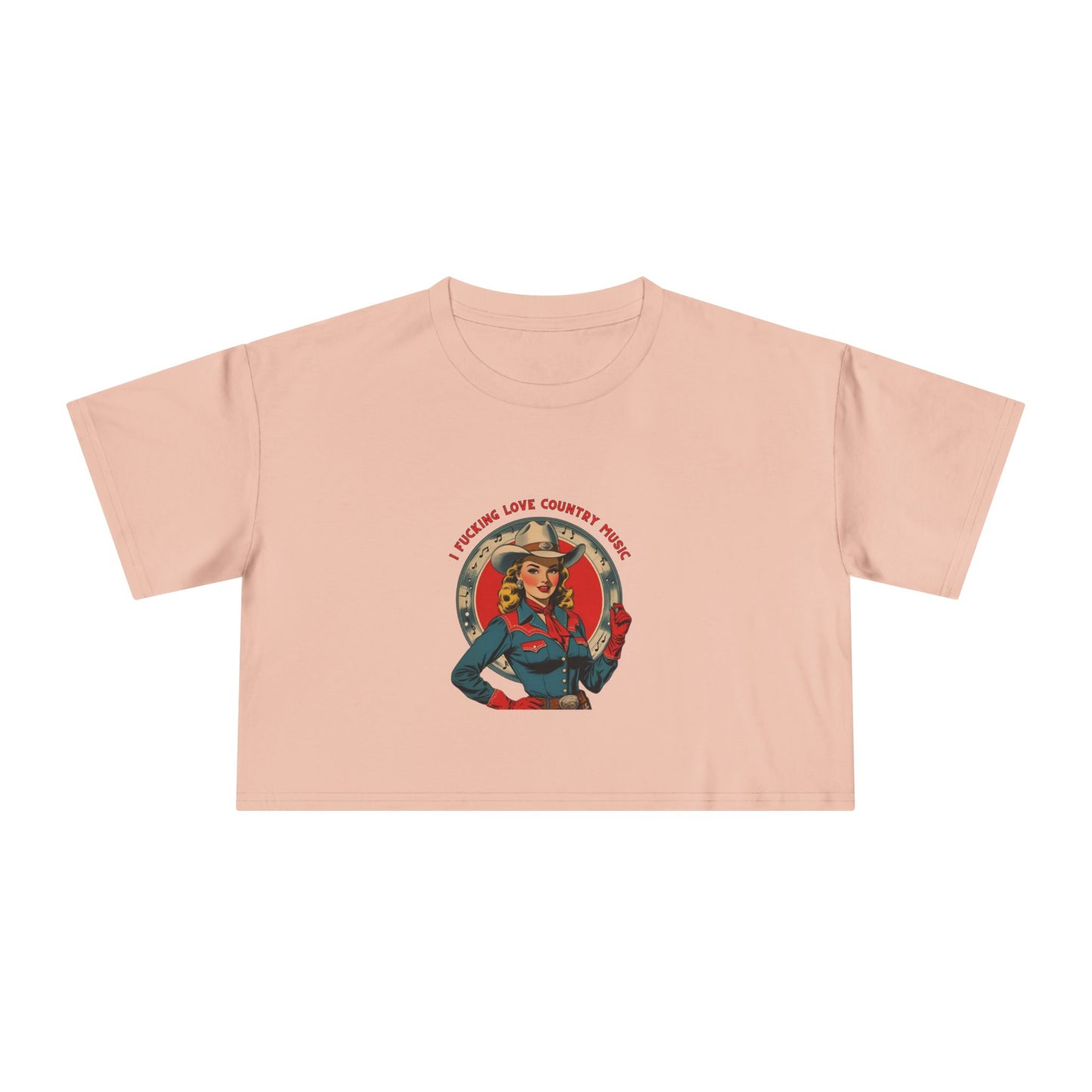 I F*cking Love Country Music Crop Tee