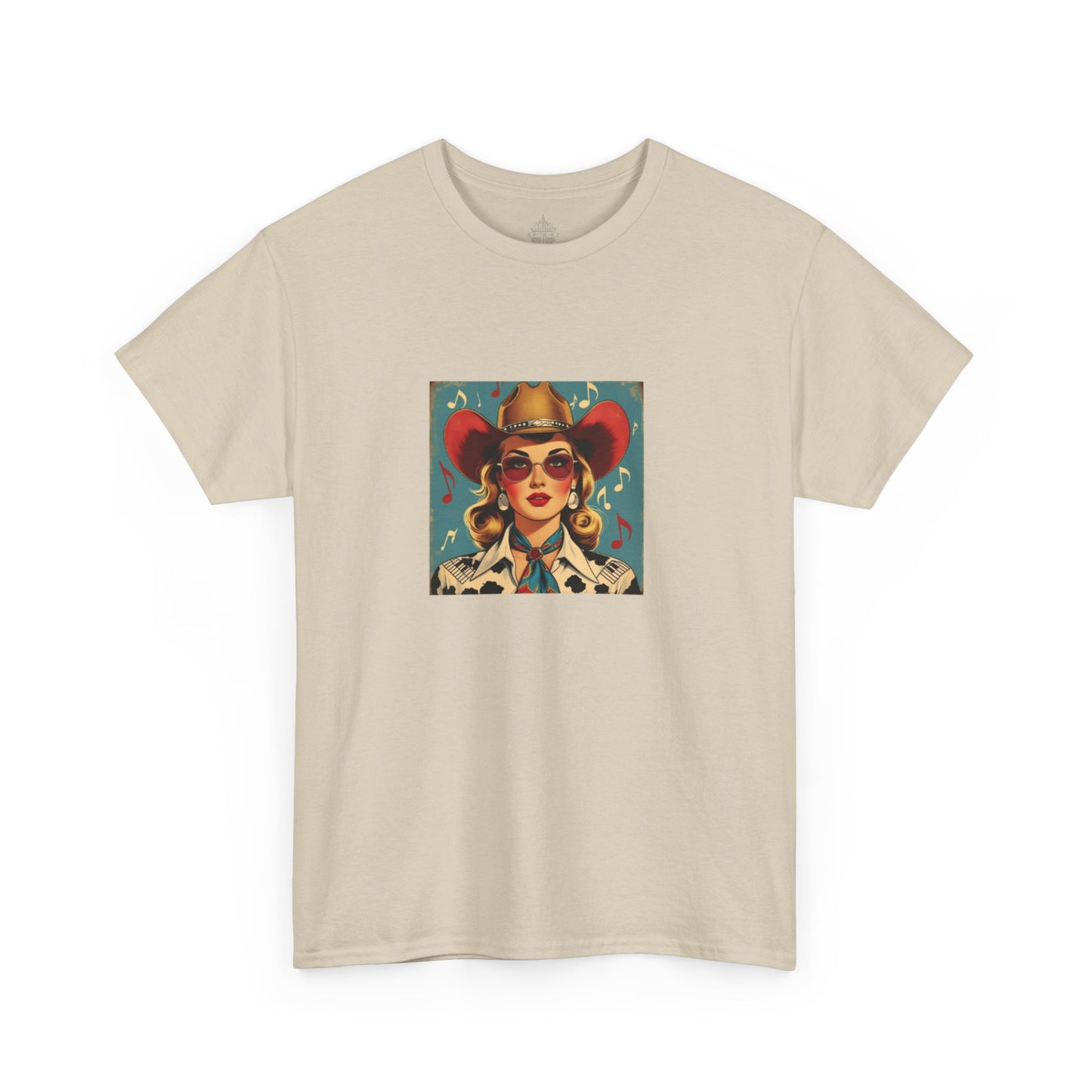 Music Vintage Cowgirl Classic Cotton Tee