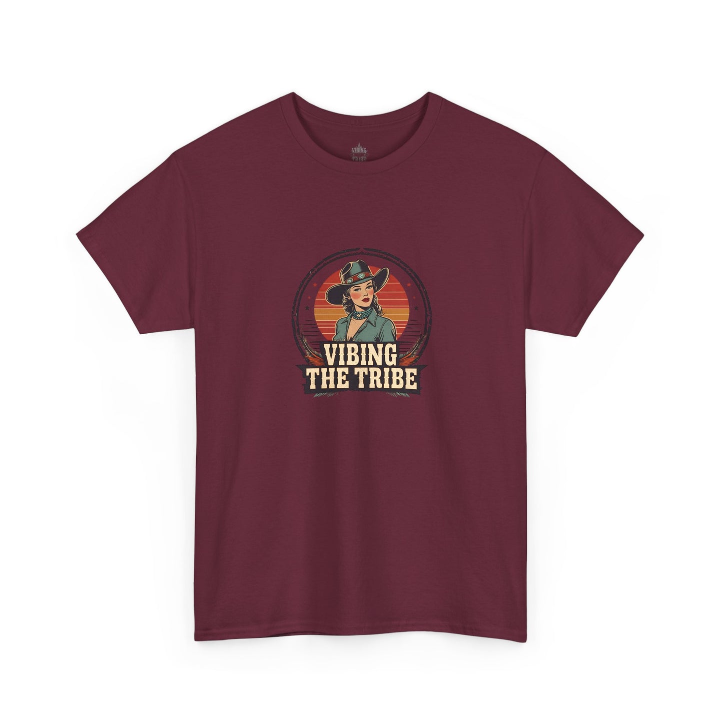 Vibing the Tribe Vintage Cowgirl Classic Cotton Tee