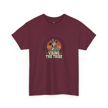 Vibing the Tribe Vintage Cowgirl Classic Cotton Tee
