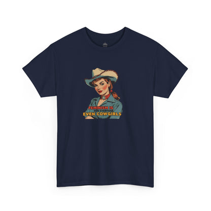 Feminism Cowgirl Classic Cotton Tee