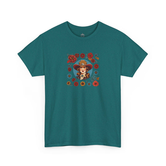 Floral Cowgirl Classic Cotton Tee