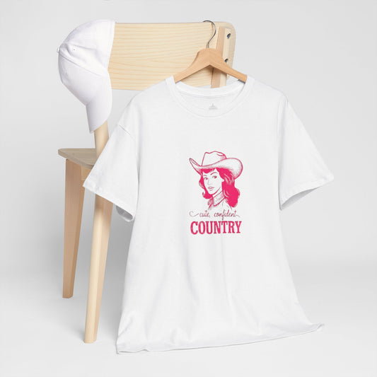 Cute Confident Country Classic Cotton Tee