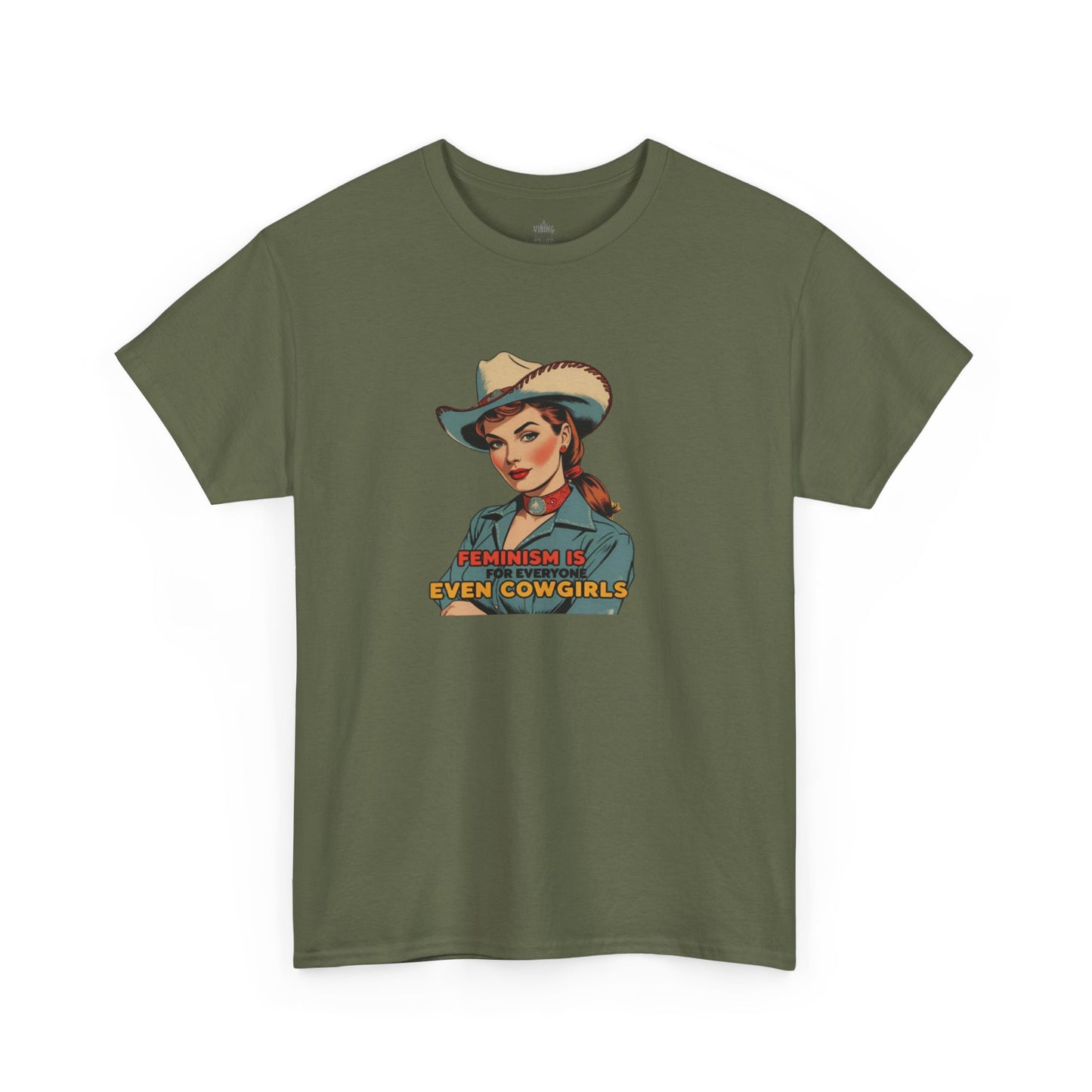 Feminism Cowgirl Classic Cotton Tee