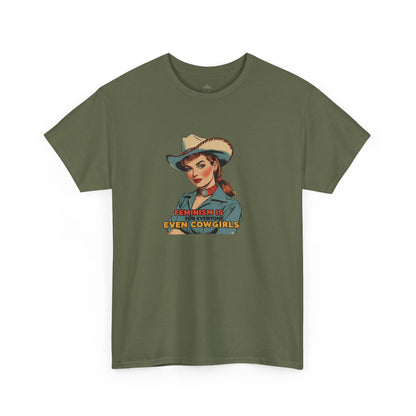 Feminism Cowgirl Classic Cotton Tee