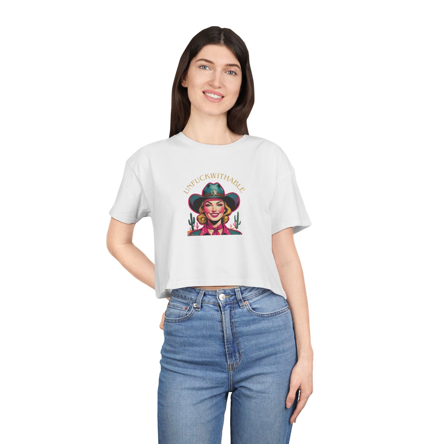 Unfuckwithable Western Crop Tee