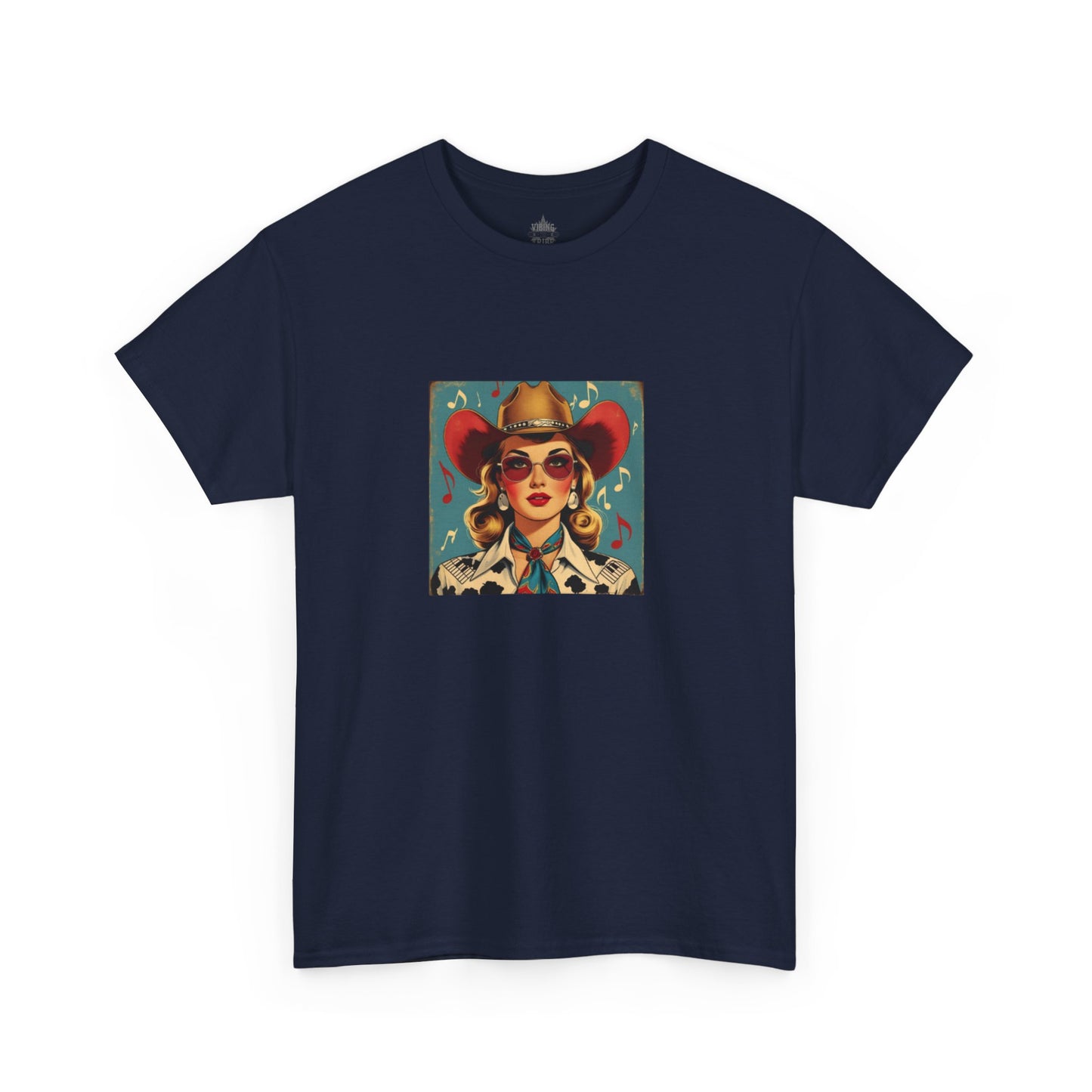 Music Vintage Cowgirl Classic Cotton Tee