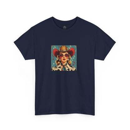 Music Vintage Cowgirl Classic Cotton Tee