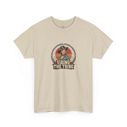 Vibing the Tribe Vintage Cowgirl Classic Cotton Tee