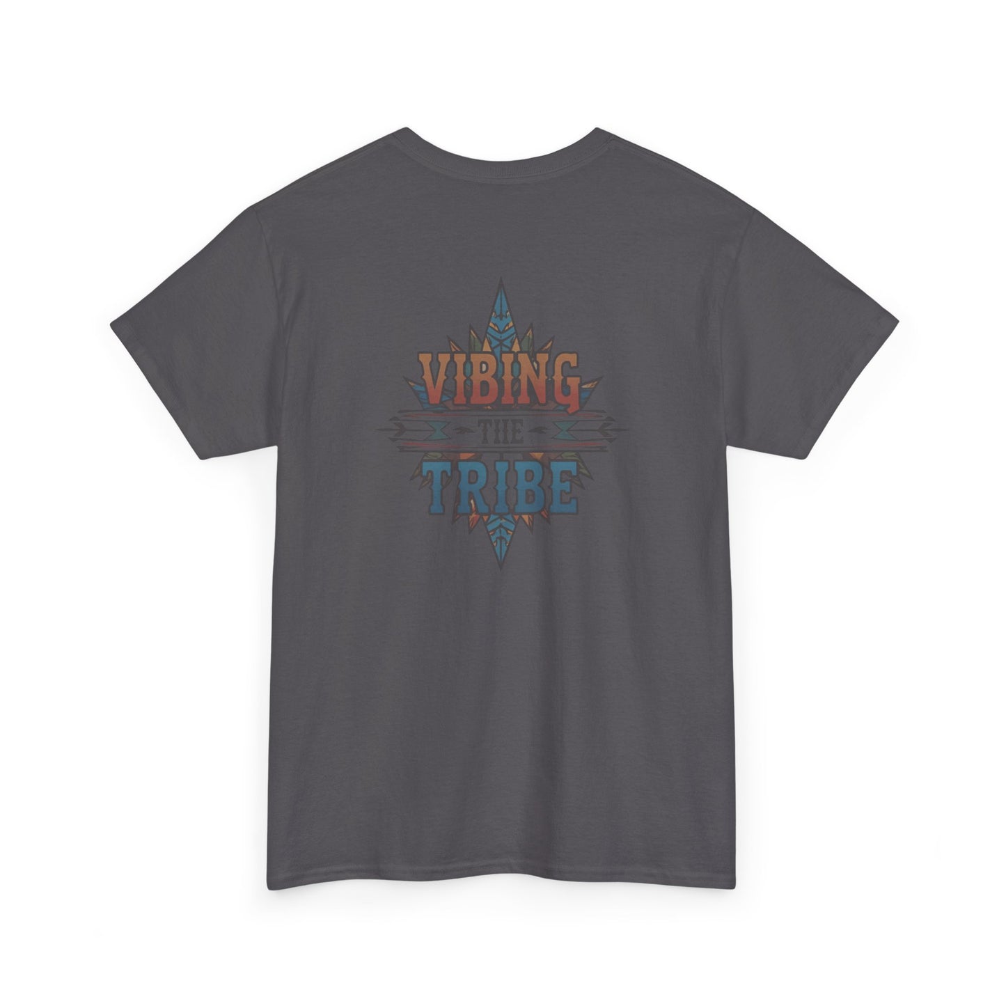 Vibing the Tribe Faded Back Logo Classic Cotton Tee
