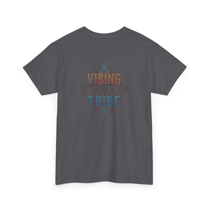 Vibing the Tribe Faded Back Logo Classic Cotton Tee