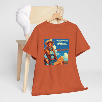 I'm Not Intimidating Unisex Classic Cotton Tee