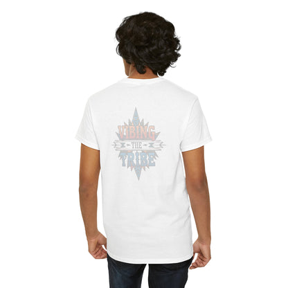 Vibing the Tribe Faded Back Logo Classic Cotton Tee