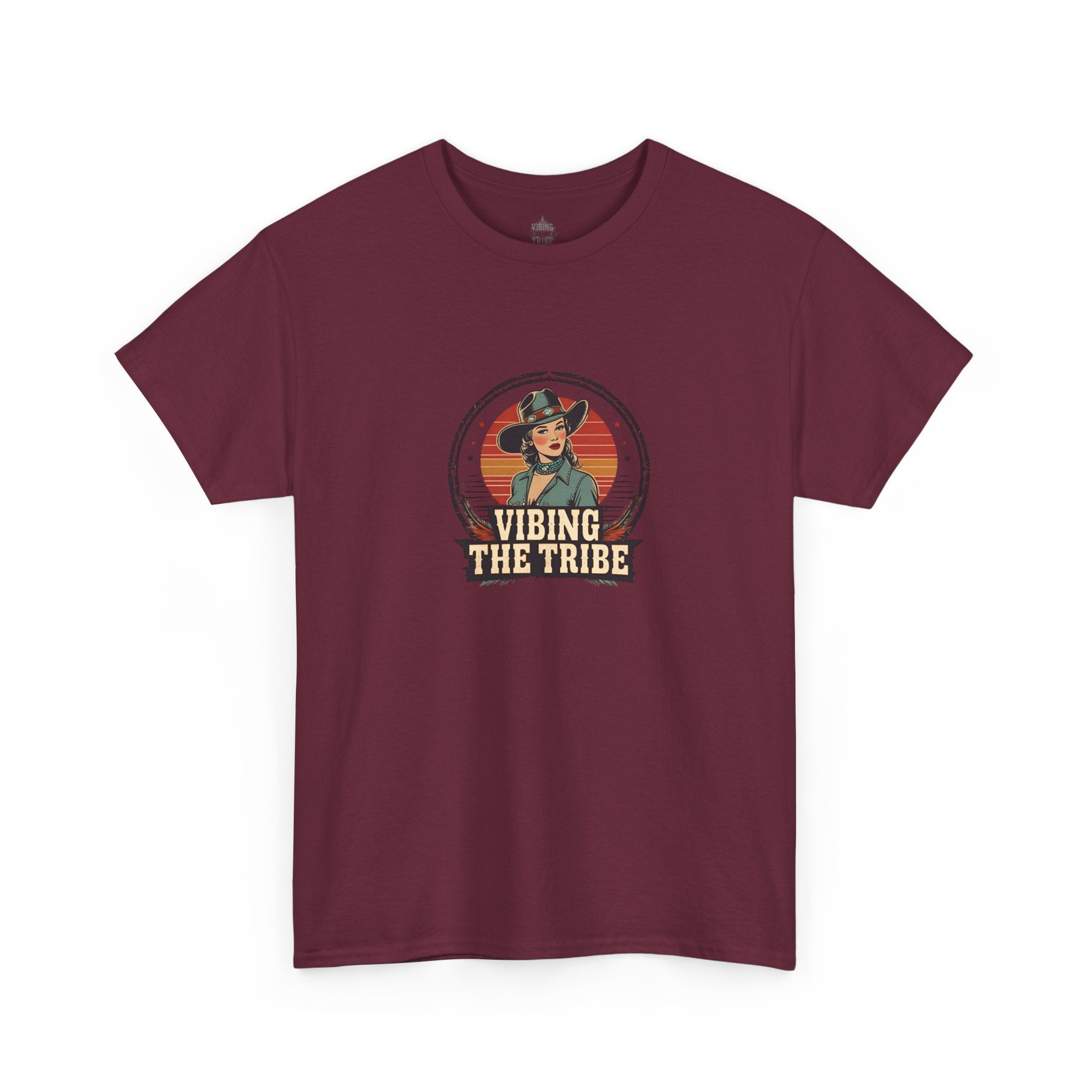 Vibing the Tribe Vintage Cowgirl Classic Cotton Tee