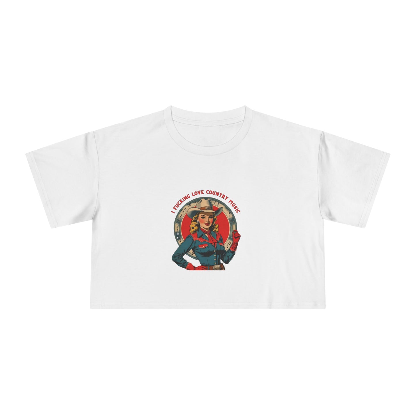 I F*cking Love Country Music Crop Tee