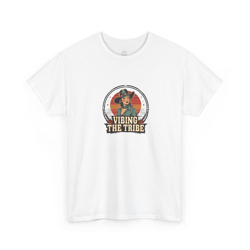 Vibing the Tribe Vintage Cowgirl Classic Cotton Tee