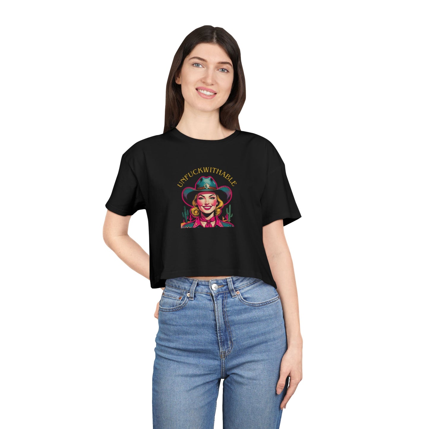 Unfuckwithable Western Crop Tee