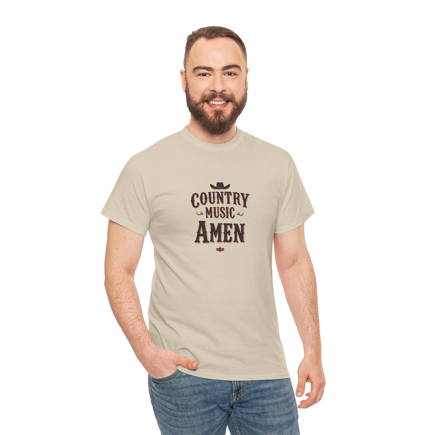 Country Music Amen Unisex Classic Cotton Tee