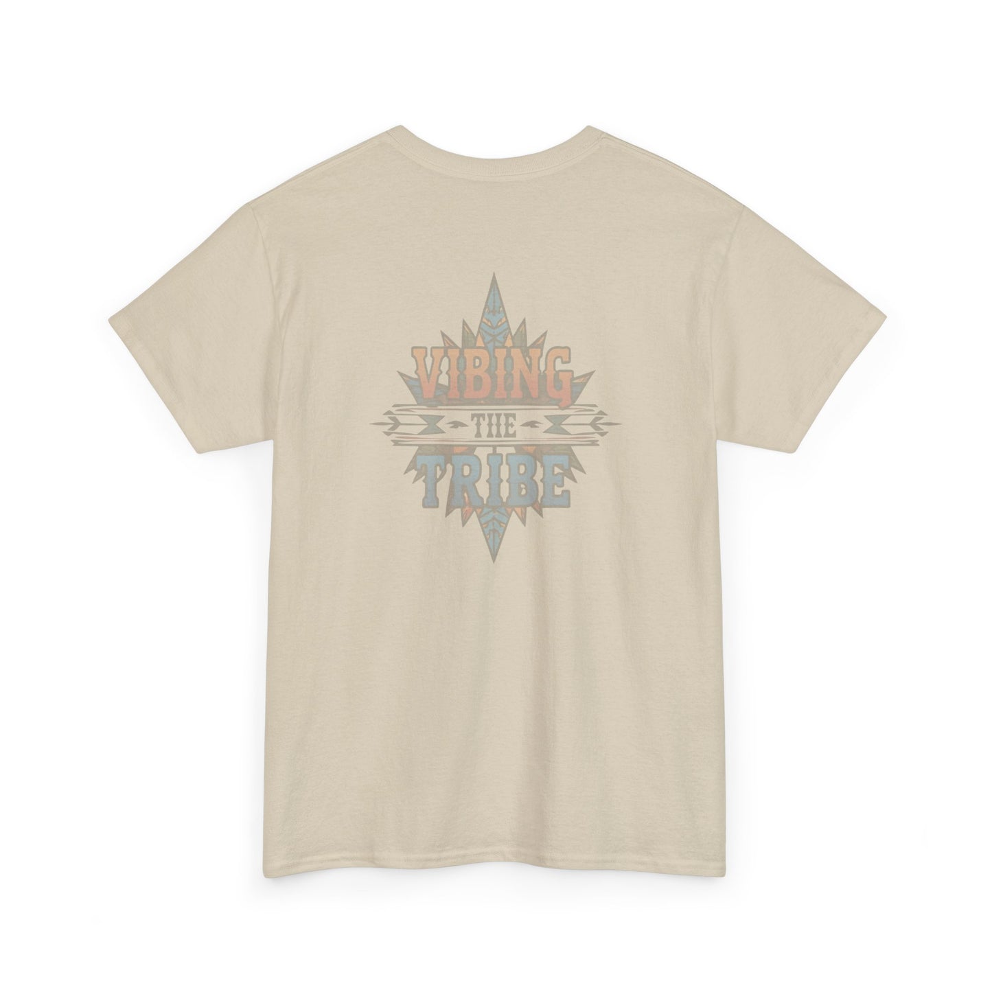 Vibing the Tribe Faded Back Logo Classic Cotton Tee