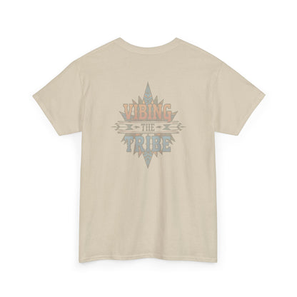 Vibing the Tribe Faded Back Logo Classic Cotton Tee