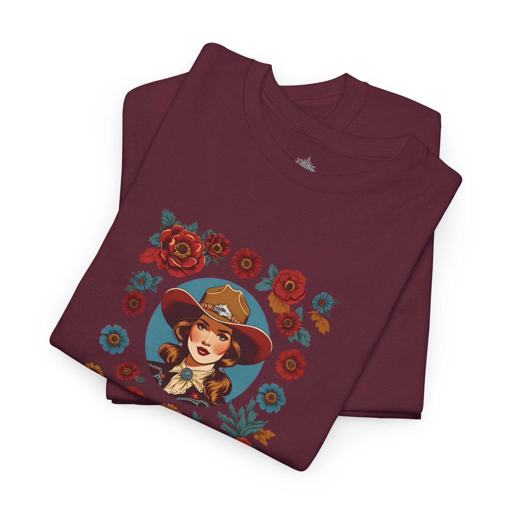 Floral Cowgirl Classic Cotton Tee