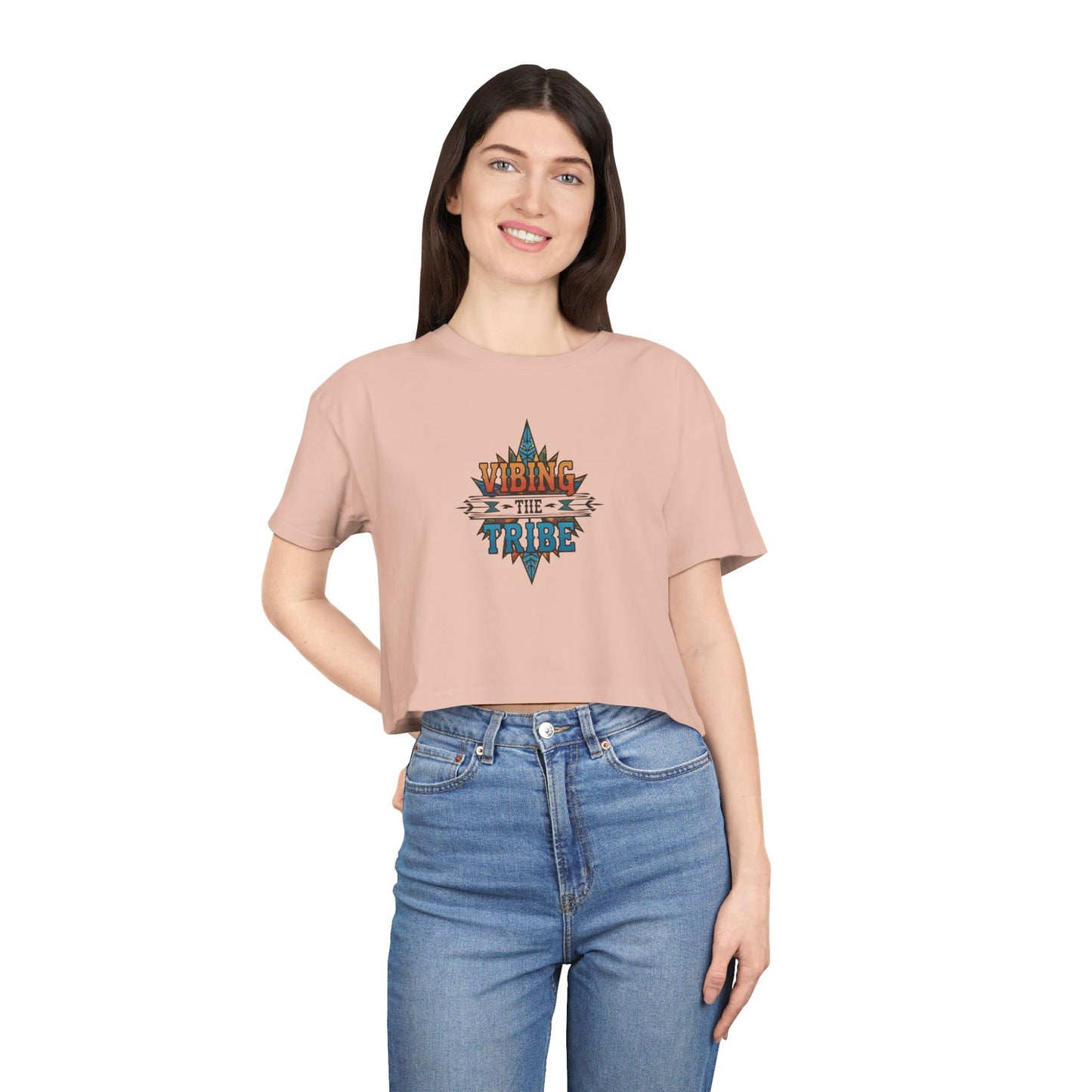 Vibing the Tribe Signature Crop Tee