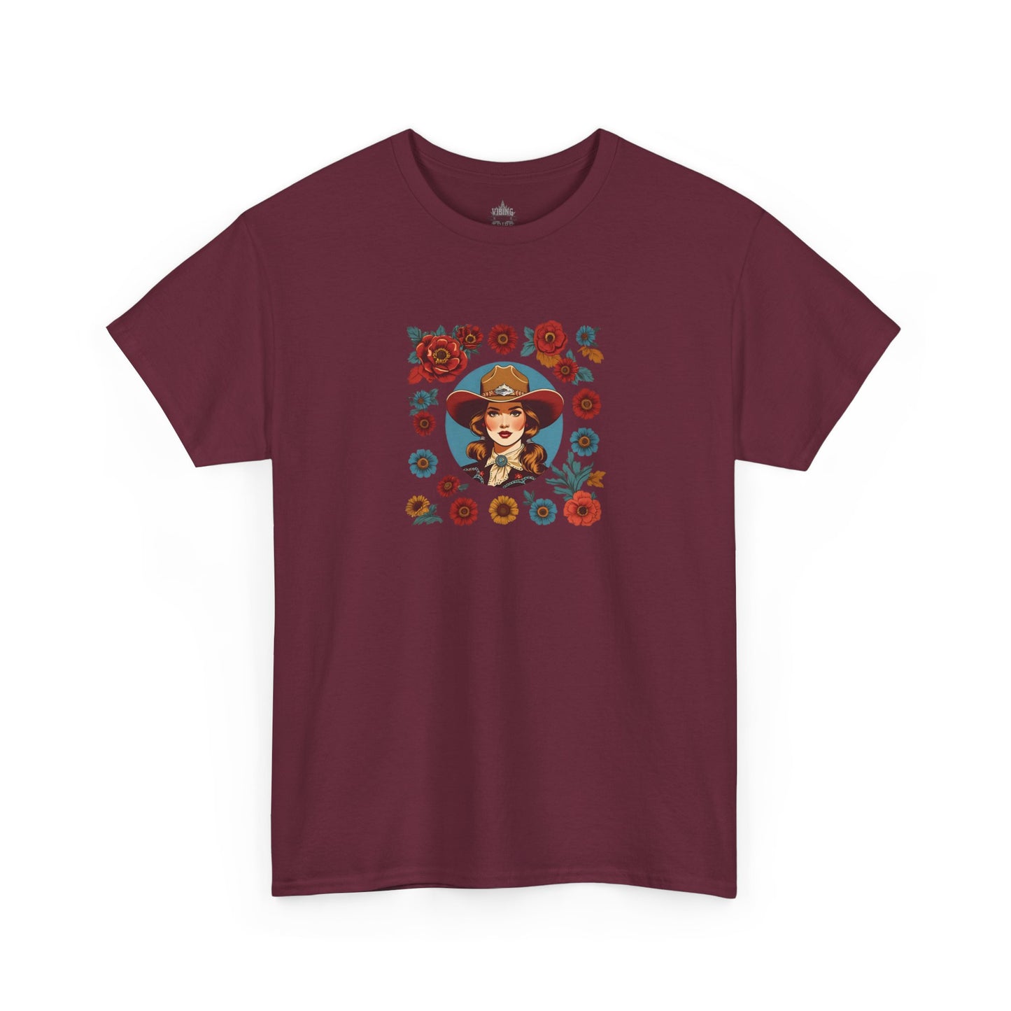 Floral Cowgirl Classic Cotton Tee