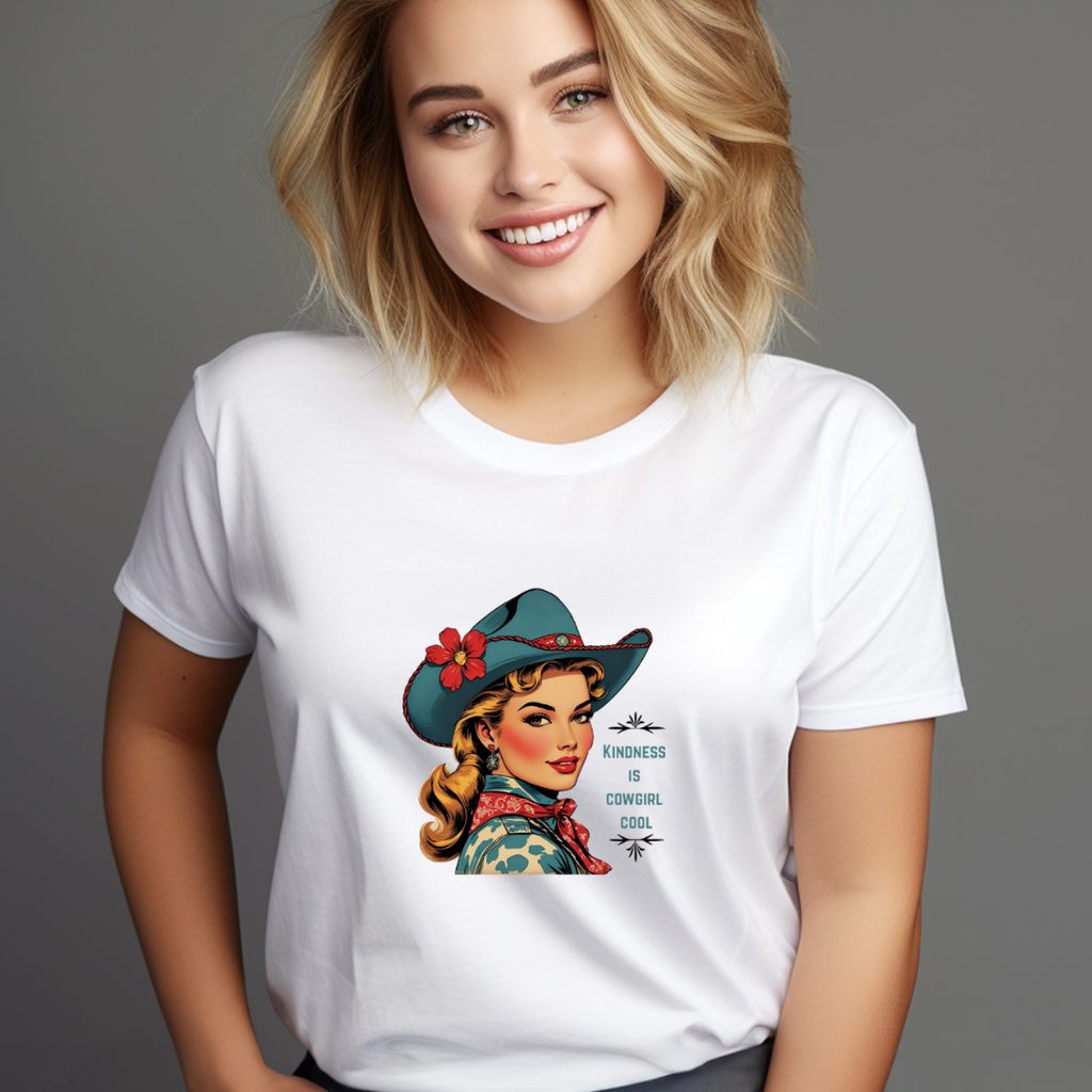 Kindness is Cowgirl Cool Staple Cotton Tee