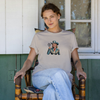 Yee Haw Vintage Cowgirl Staple Cotton Tee
