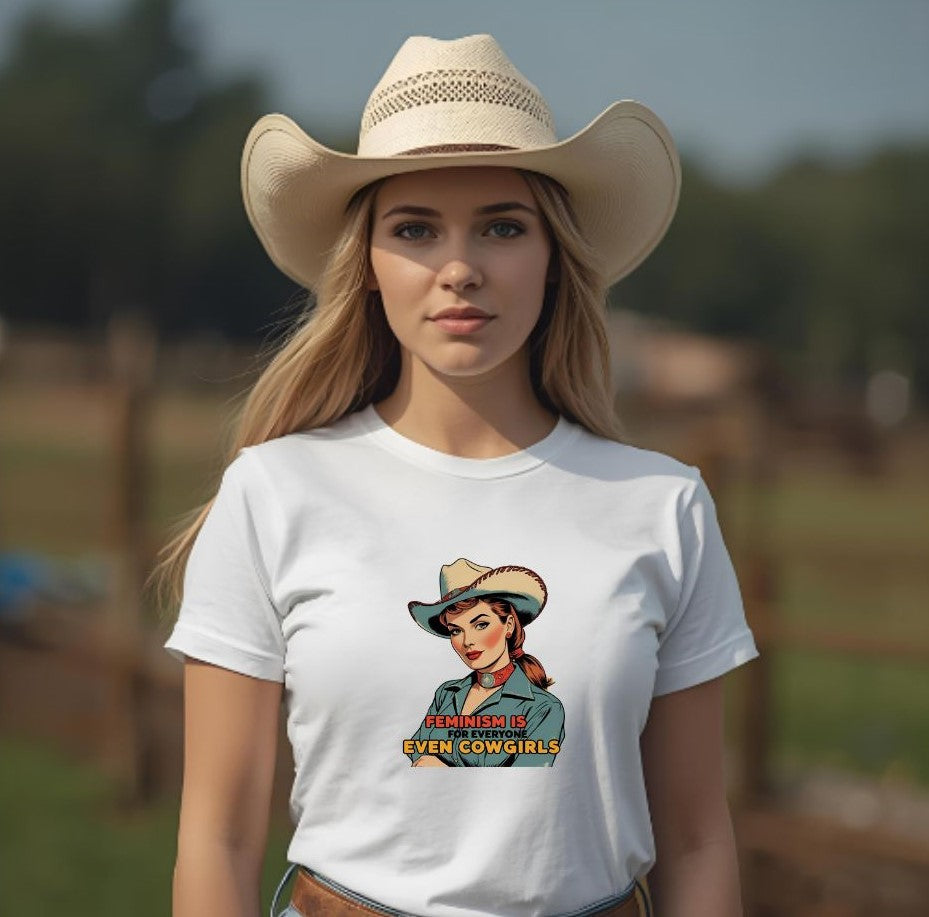 Feminism Cowgirl Classic Maple Tee