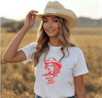 100th Rodeo Maple Cotton Tee