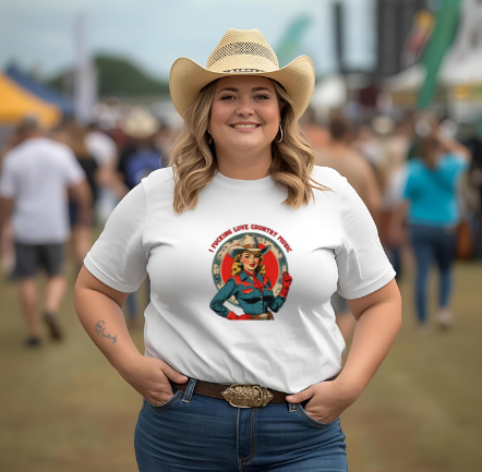 I F*cking Love Country Music Classic Unisex Tee