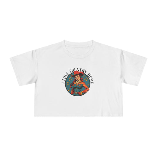 Country Music Lover Crop Tee