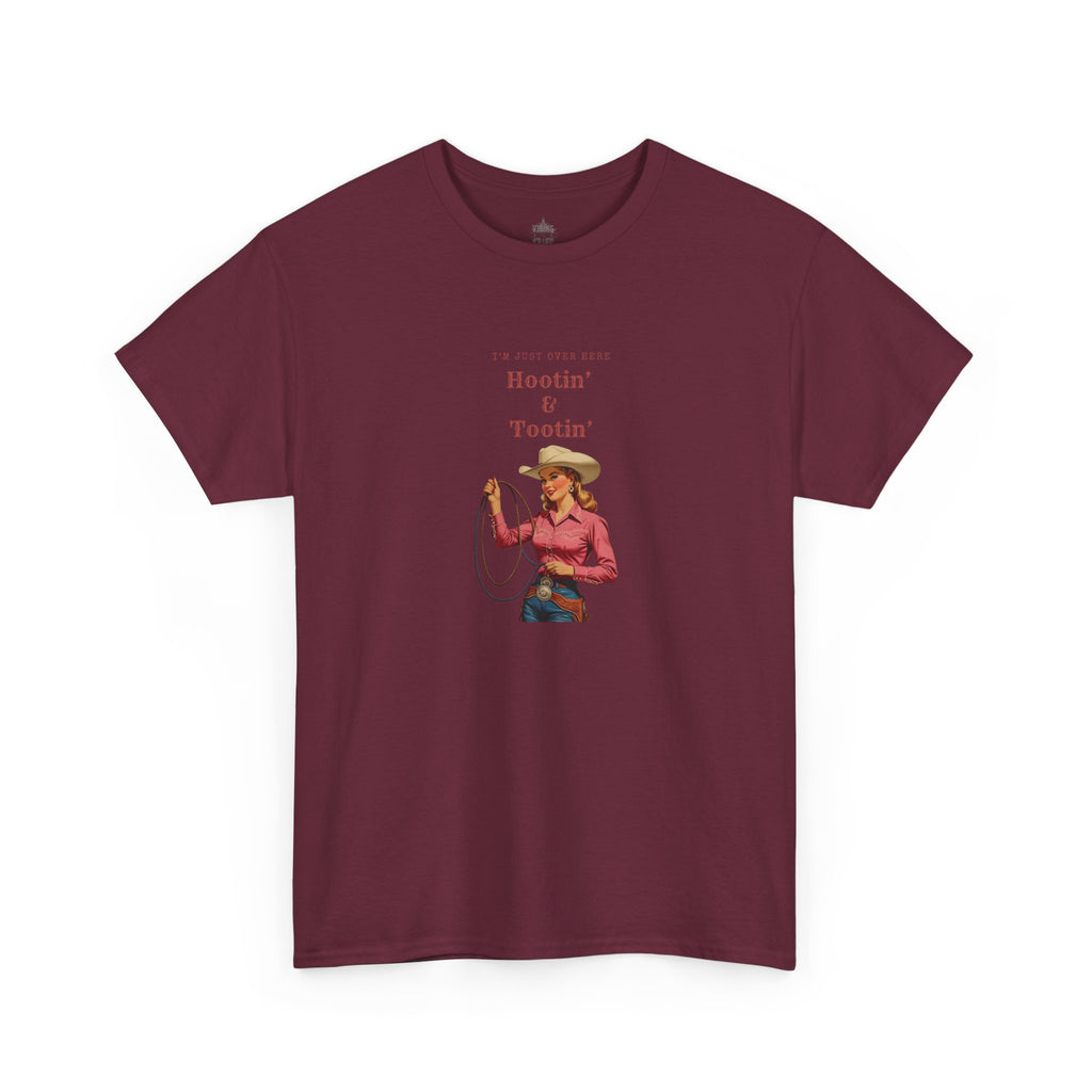 Hootin' & Tootin' Cowgirl Classic Cotton Tee