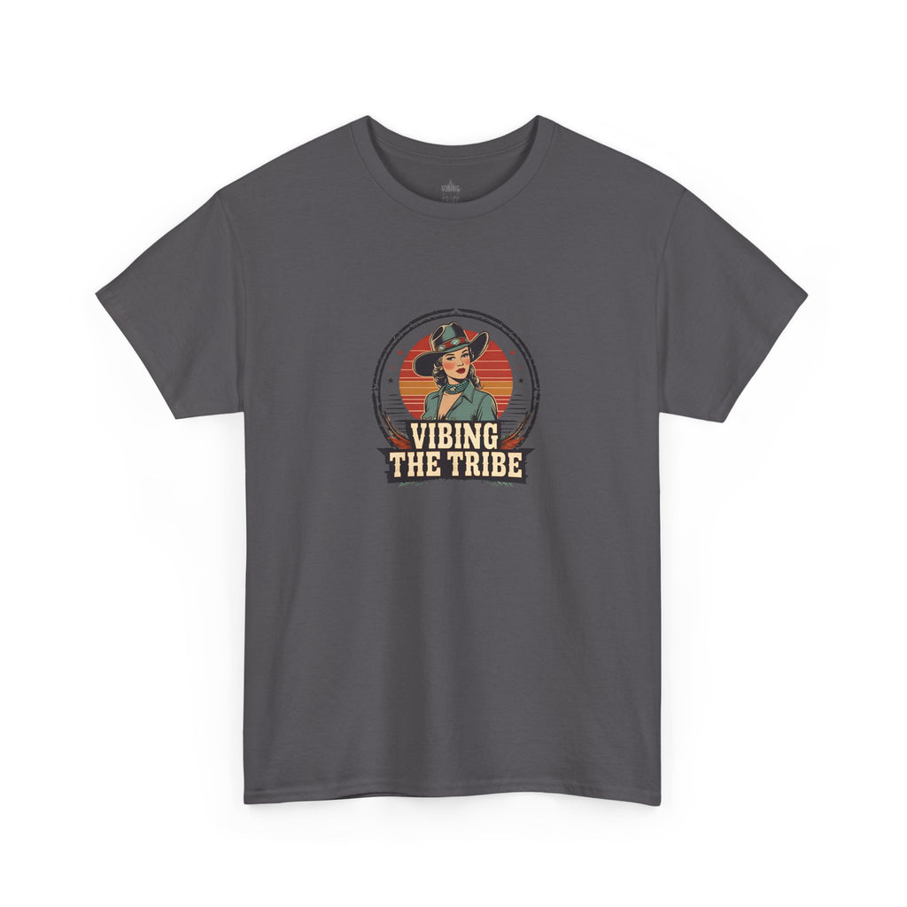 Vibing the Tribe Vintage Cowgirl Classic Cotton Tee