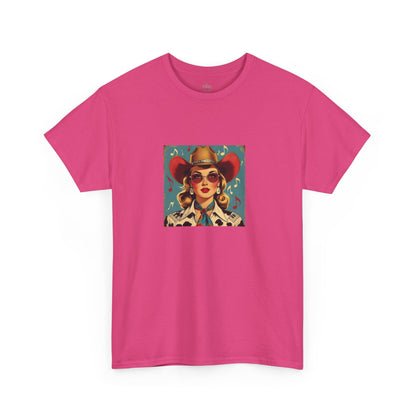 Music Vintage Cowgirl Classic Cotton Tee
